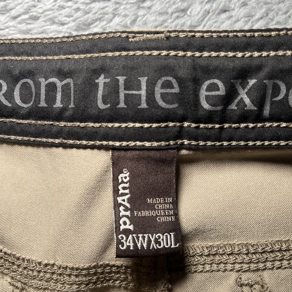 Prana Convertible Zip Off Hiking Pants Outdoor Casual Khaki Size Unknown - Picture 14 of 15